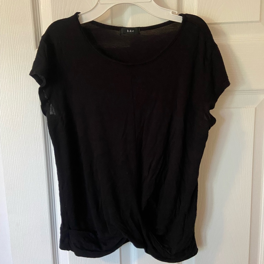b&c Women's Classic Black Short Sleeve Tee